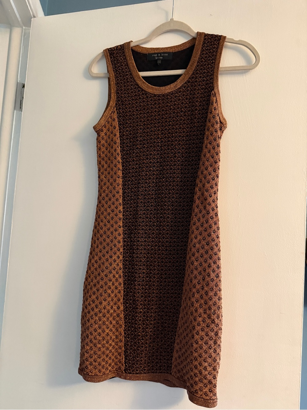 Rag and Bone XS Amanda Metallic Dress